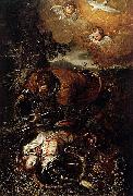 Tancred Baptizing Clorinda Tintoretto